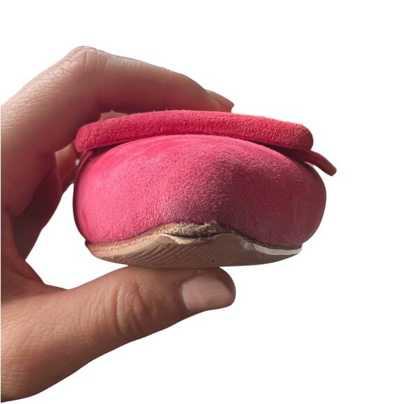 Manolo Blahnik Maysale Suede Flats In Pink - Picture 11 of 16